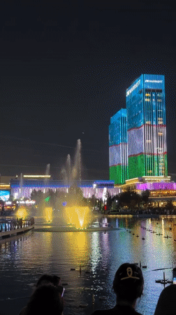 Everyday life moments captured around Tashkent's modern city center