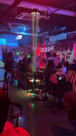 Birthday party celebrated at Linghe nightclub with dancing, DJ