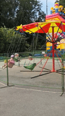 Foam party and fairground fun at an outdoor festival in Osa