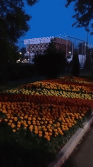 Evening street scenes documented around Tashkent university district
