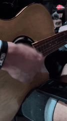 Guitar Session with Drink Captured in Depok, Indonesia