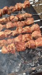 Morning barbecue session documented in Krasnoyarsk, Russia