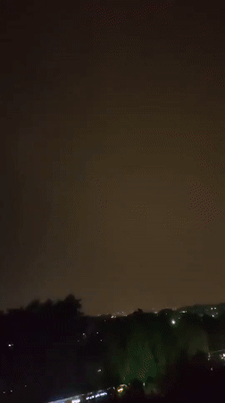 Night scene captured in Podolsk before sudden interruption