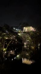 Fireworks light up the night sky over Kuta Selatan
