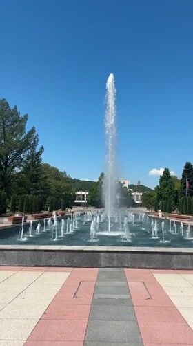 Fountain operates in sunny Montana, Bulgaria plaza