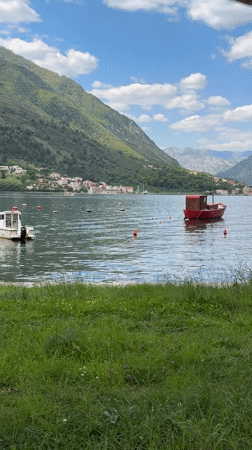 Quiet morning captured at Montenegro's Bay of Kotor