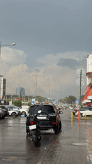 Post-rain scenes documented across Baraulyanski council area, Belarus