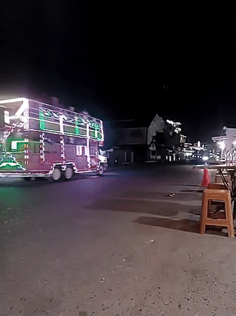 Evening Street Life Documented in Lhokseumawe, Indonesia