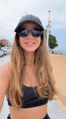 Woman films selfie video near Pattaya beach area