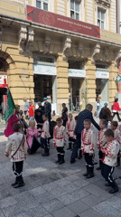 Children in folk costumes gather for cultural event in Plovdiv