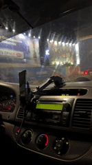 Night driving captured on dashboard camera in Ikoyi, Nigeria