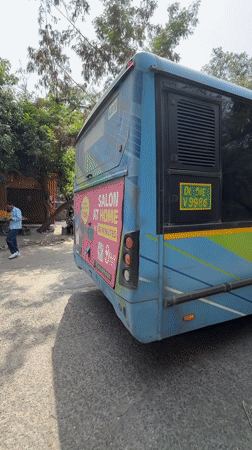 SUV collides with Delhi bus, front end crushed