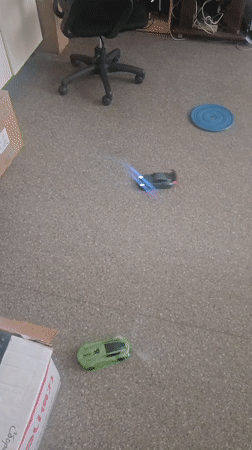 Wobble board sessions and a toy car in a Tiraspol office
