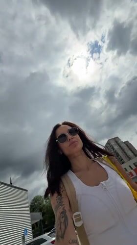 Woman films selfie, poses in car trunk in Pleven