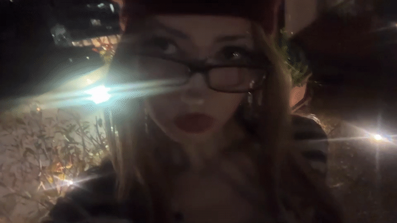 Woman in maroon beret spotted outdoors in Milan
