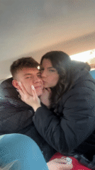 Young couple shares intimate moment in car in Popovitsa