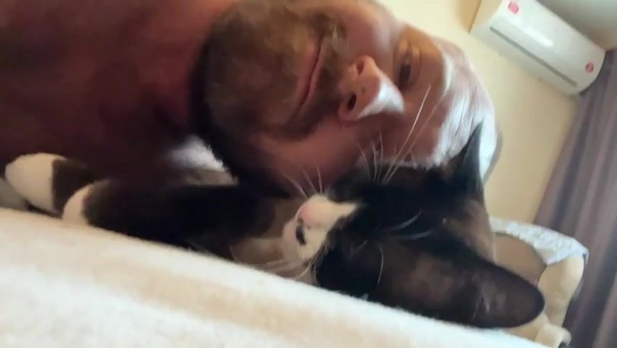 Lazy morning at home with a cat, a toddler, and not much else