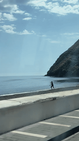 Coastal scene documented in Lipari, Italy morning
