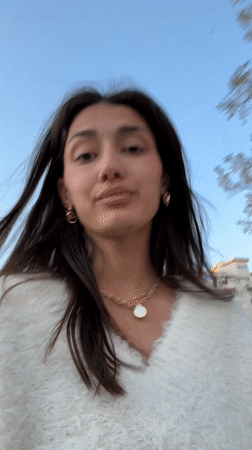 Woman photographed outdoors in Bjeliši, Montenegro