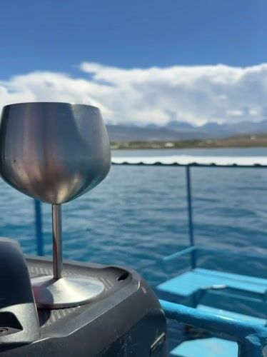 Boat equipment spotted during lake journey in Tong, Kyrgyzstan