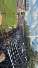 Soccer match draws crowds to La Plata stadium