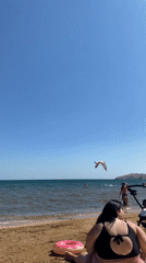 Coffee and coastline at a Feodosia beach café