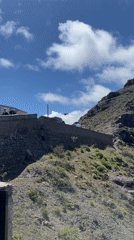 Person observed on volcanic cliff in Spanish coastal town
