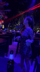 Night out at a Baan Lamai club with DJ, dancers, and sparklers