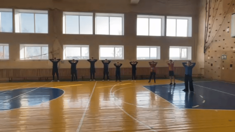 Gym activities and winter scenes documented in Sarapul Russia