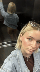 Woman takes elevator selfies in early morning hours