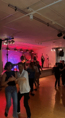 Social gathering with live music documented in Uppsala venue