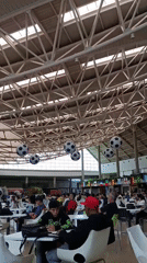 Mall food court in Pampatar fills up for soccer