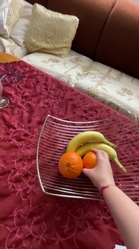 Morning fruit routine documented in Zlatograd, Bulgaria