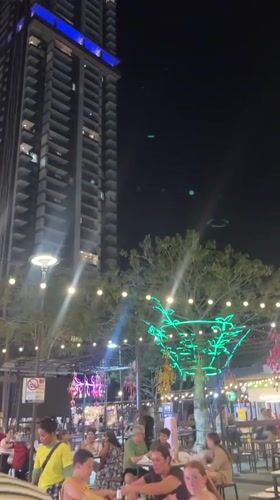 Evening dining and food shopping at Pattaya night market