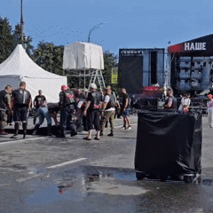 Motorcycle rally meets outdoor stage event in Ulyanovsk