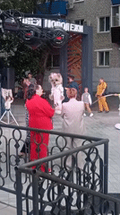 Outdoor community event at Belogorsk's Alley of Youth