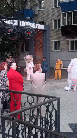 Outdoor community event at Belogorsk's Alley of Youth