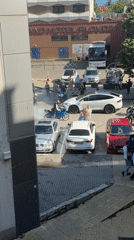 Motorcyclists rev engines, create smoke clouds near Plovdiv hotel