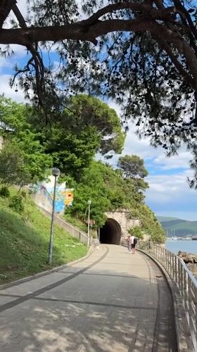 Coastal pathway activity recorded in Herceg Novi, Montenegro