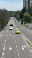 Morning traffic flows through central Burgas streets