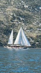 Sailing vessel and recreational activities observed in Bay of Kotor