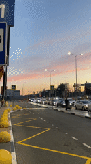 Evening passenger activity captured at Moscow Sheremetyevo Airport