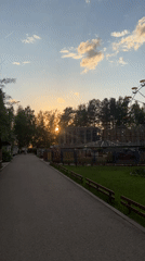 Evening scenes captured at Chaikovsky park and waterfront