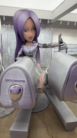 Giant Bratz-Gentle Monster collaboration doll installation draws crowds in Seoul