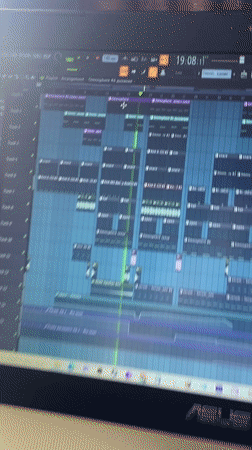 Music producer works on FL Studio project in Bar