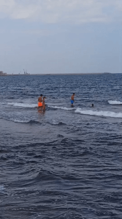 A morning on the rocky Molfetta coastline, swimming and exploring.