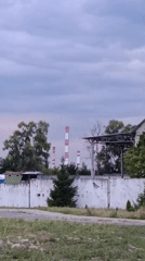 Overcast afternoon at a derelict industrial site in Svietlahorsk