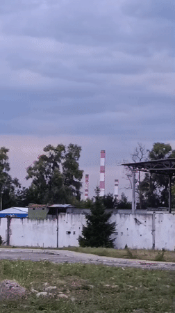 Overcast afternoon at a derelict industrial site in Svietlahorsk