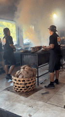 Satay preparation observed at Teba Cafe in Kuta Selatan