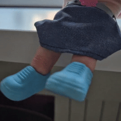 Hand puppet performance with miniature clothing in Kemerovo